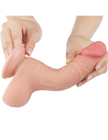 Dildo Dual Layer Piel Deslizante 7.5
