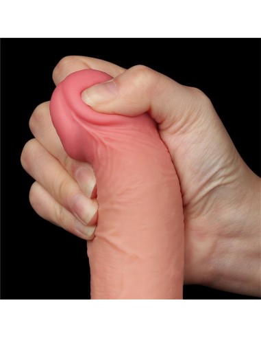 Dildo Dual Layer Piel Deslizante 7.5