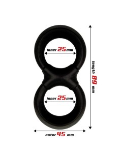 Anillo Pene y Testículos Silicona Líquida 25 mm 2