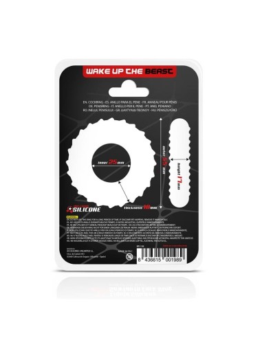 Anillo para el Pene Sawtooth Silicona Líquida 25 mm