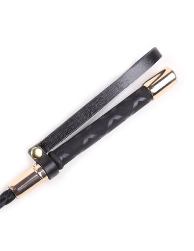 Fusta Clásica Negro y Dorado 30 cm