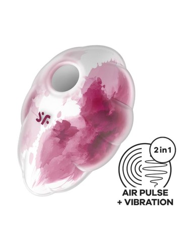 Satisfyer Cloud Dancer Succionador y Vibrador Red Print