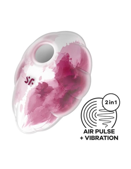 Satisfyer Cloud Dancer Succionador y Vibrador Red Print