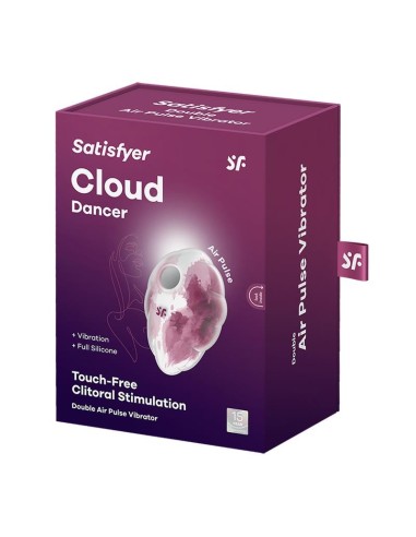 Satisfyer Cloud Dancer Succionador y Vibrador Red Print