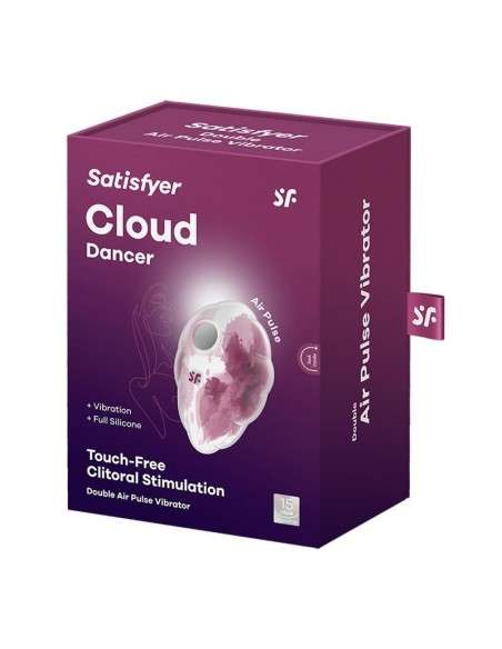 Satisfyer Cloud Dancer Succionador y Vibrador Red Print