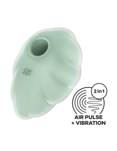 Satisfyer Cloud Dancer Succionador y Vibrador Menta