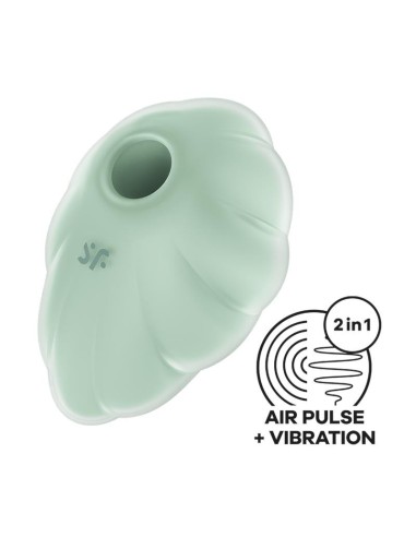 Satisfyer Cloud Dancer Succionador y Vibrador Menta