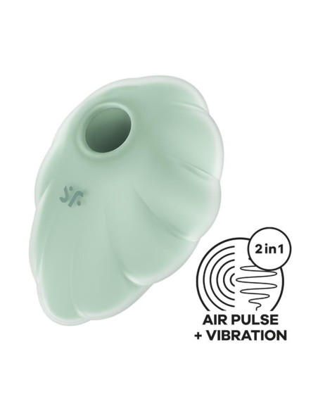 Satisfyer Cloud Dancer Succionador y Vibrador Menta