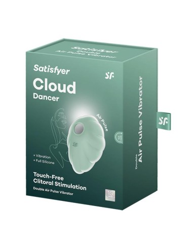Satisfyer Cloud Dancer Succionador y Vibrador Menta