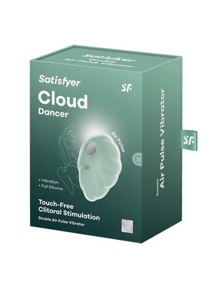 Satisfyer Cloud Dancer Succionador y Vibrador Menta