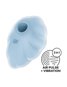 Satisfyer Cloud Dancer Succionador y Vibrador Azul
