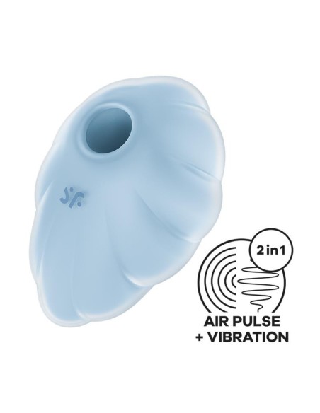 Satisfyer Cloud Dancer Succionador y Vibrador Azul
