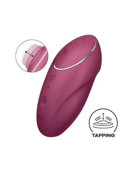 Satisfyer Tap and Climax 1 Vibrador y Tapping Rojo