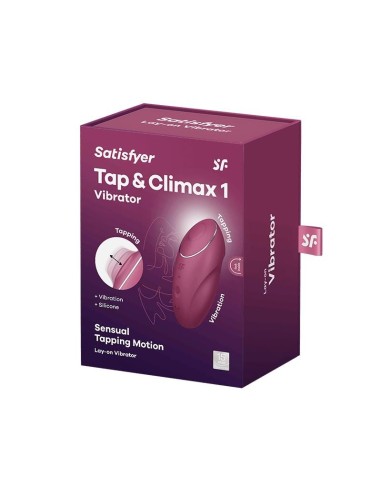 Satisfyer Tap and Climax 1 Vibrador y Tapping Rojo