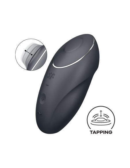 Satisfyer Tap and Climax 1 Vibración y Tapping Negro