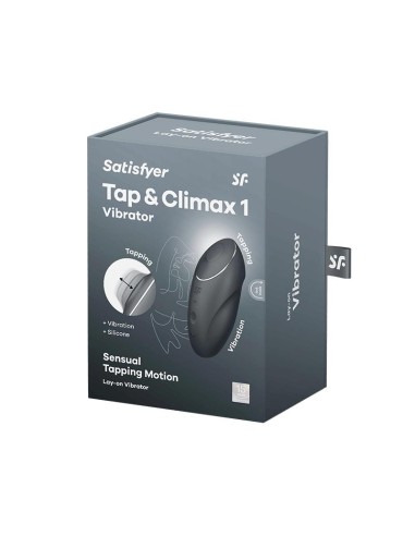 Satisfyer Tap and Climax 1 Vibración y Tapping Negro