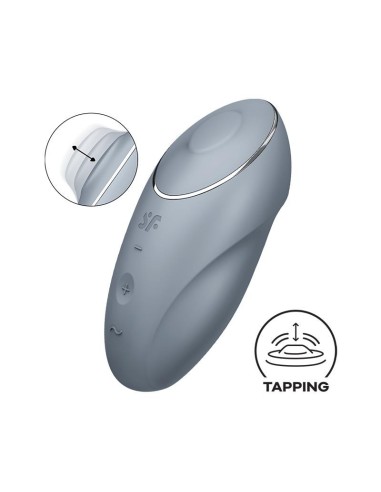 Satisfyer Tap and Climax 1 Vibrador y Tapping Gris