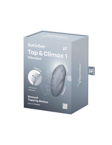Satisfyer Tap and Climax 1 Vibrador y Tapping Gris