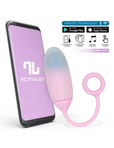 Huevo con APP Silicona Doble Capa Azul/Púrpura