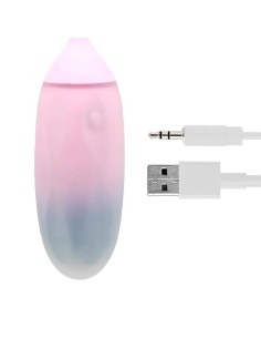 Huevo con APP Silicona Doble Capa Azul/Púrpura 2