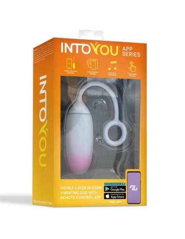 Huevo con APP Silicona Doble Capa Rosa/Azul