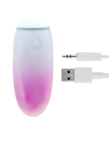 Huevo con APP Silicona Doble Capa Rosa/Azul