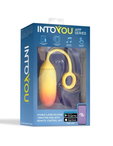 Huevo con APP Silicona Doble Capa Amarillo/Naranja