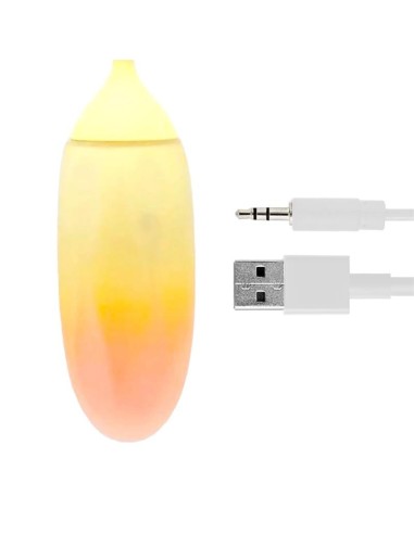 Huevo con APP Silicona Doble Capa Amarillo/Naranja