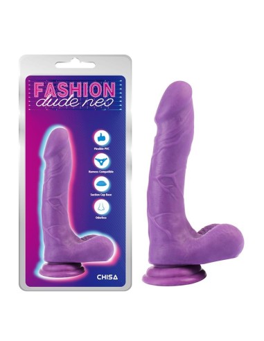 Dildo Dual Density Púrpura 8