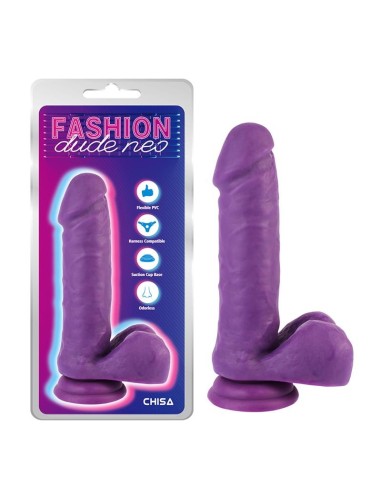 Dildo Dual Density Purpura 7.6