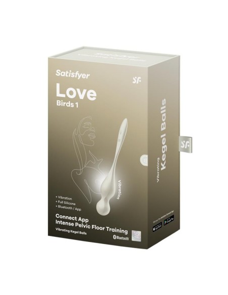 Satisfyer Love Birds 1 Bolas Kegel con APP Blanco