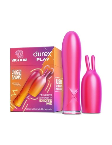 Durex Vibrador 2 en 1 Vibe & Tease