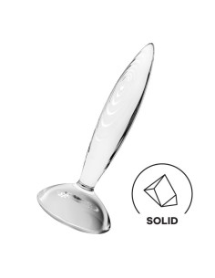 Satisfyer Plug Anal Sparkling Crystal Hot and Cold Transparente