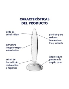 Satisfyer Plug Anal Sparkling Crystal Hot and Cold Transparente 2