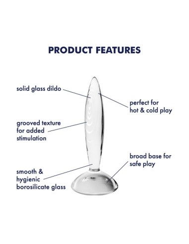 Satisfyer Plug Anal Sparkling Crystal Hot and Cold Transparente
