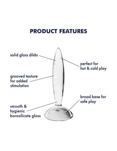 Satisfyer Plug Anal Sparkling Crystal Hot and Cold Transparente