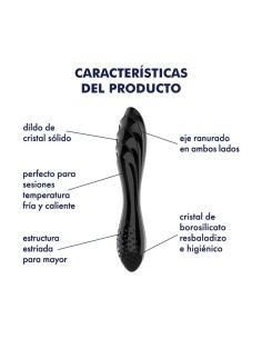 Satisfyer Estimulador de Cristal Dazzling Crystal 1 Hot and Cold Negro 2
