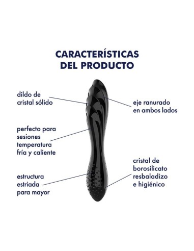 Satisfyer Estimulador de Cristal Dazzling Crystal 1 Hot and Cold Negro