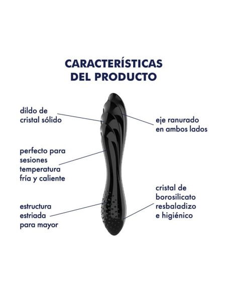 Satisfyer Estimulador de Cristal Dazzling Crystal 1 Hot and Cold Negro