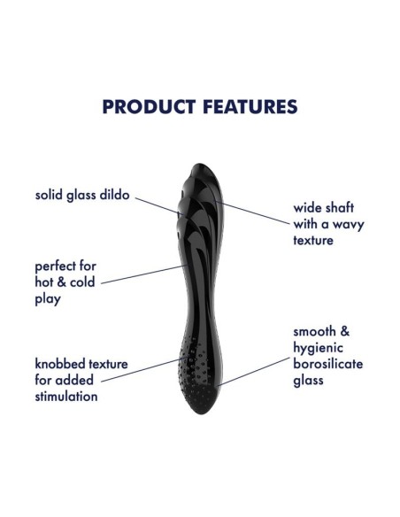 Satisfyer Estimulador de Cristal Dazzling Crystal 1 Hot and Cold Negro