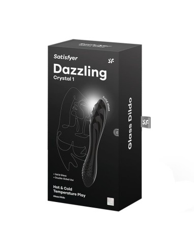 Satisfyer Estimulador de Cristal Dazzling Crystal 1 Hot and Cold Negro