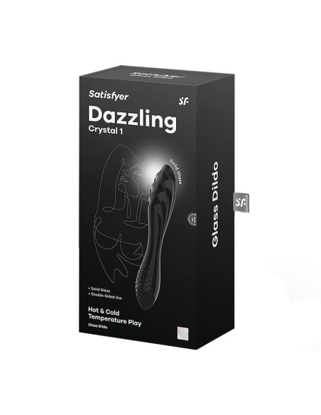 Satisfyer Estimulador de Cristal Dazzling Crystal 1 Hot and Cold Negro
