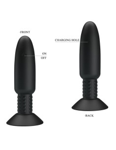 Plug Anal con Vibración y Rotación con Control Remoto USB 2