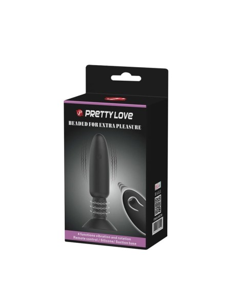 Plug Anal con Vibración y Rotación con Control Remoto USB
