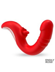 Drako Vibrador con Thrusting y Lengua Oscilante 360º 2