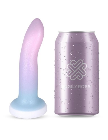 Dildo Silicona Líquida Color Degrado con Ventosa 13.6 cm