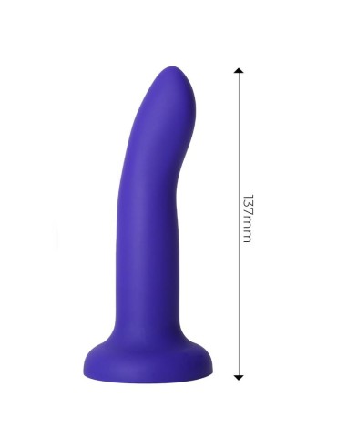 Dildo que Cambia de Color Púrpura a Rosa Talla S Silicona Líquida 14 cm