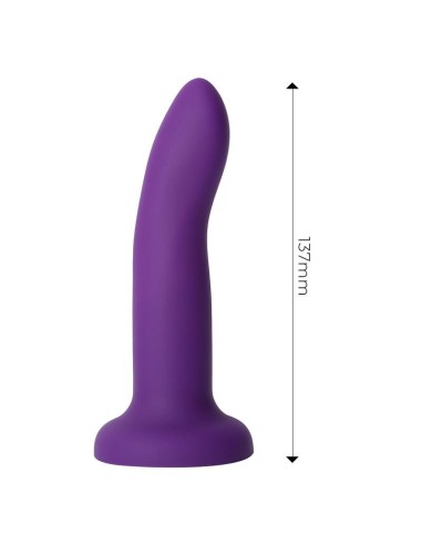 Dildo que Cambia de Color Púrpura a Rosa Talla S Silicona Líquida 14 cm