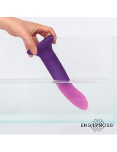 Dildo que Cambia de Color Púpura a Rosa Talla L Silicona Líquida 21 cm 2