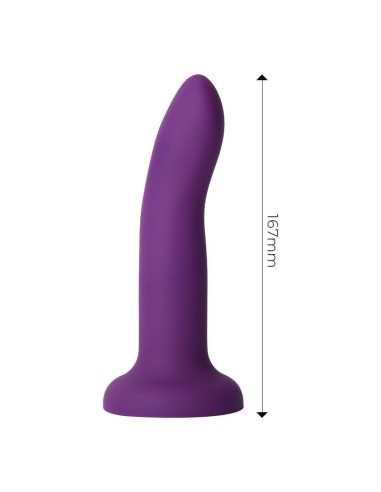 Dildo que Cambia de Color Púrpura a Rosa Talla M Silicona Líquida 17 cm